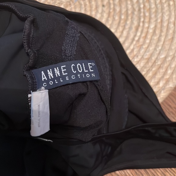 Anne Cole Black One Shoulder Swimsuit Size 10 - Picture 4 of 9